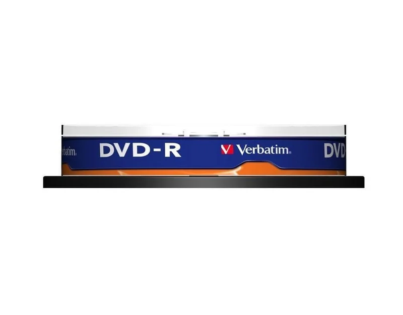 DVD-R диск Verbatim AZO 4.7GB 16x Matt Silver (10 броя в опаковка)