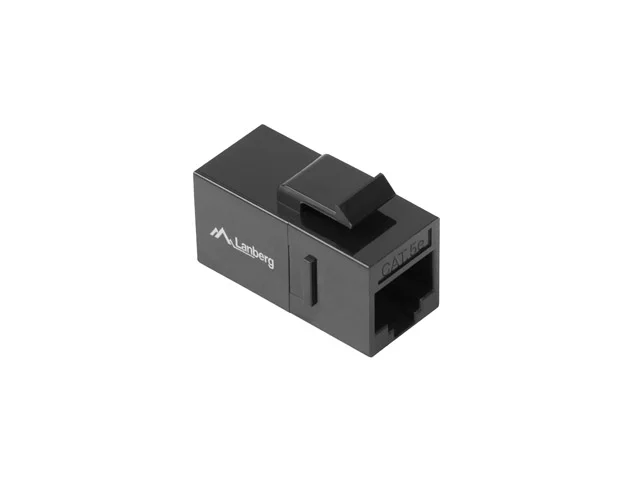 Конектор Lanberg Keystone Feed-thru RJ45 към RJ45 UTP Cat.5e черен