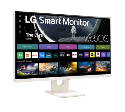 Монитор LG 27U511SA-W 27" IPS 100Hz FHD webOS23 ThinQ sRGB 99% HDR 10 Бял