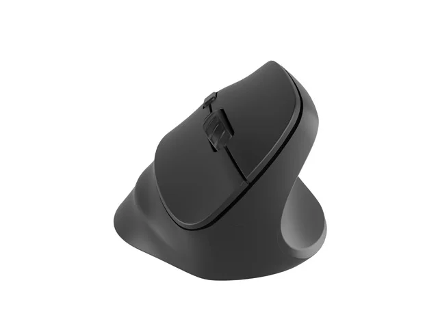 Мишка вертикална NATEC Crake 2, безжична, Bluetooth 5.2 + 2.4GHz, 2400 dpi, 6 бутона, оптична, дясна ръка, черна