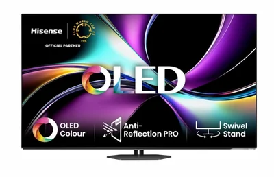 Hisense 65" A85Q, 4K UHD OLED Smart TV, 120Hz, 1000 nits,HDMI 2.1, Game Mode Pro, AMD FreeSync Premium, Dolby Vision IQ & Atmos, Bluetooth, Alexa Built-in, Black