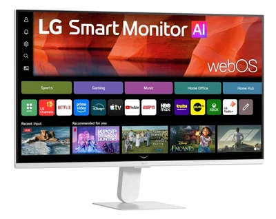 LG 27U511SB-W, 27" IPS Smart webOS23, 120Hz, 5ms, 1500:1, 250cd/m, FHD 1920x1080, ThinQ, sRGB 99%, HDR 10, HDMI, USB, Bluetooth, AirPlay 2, Speacers 5W x 2, Tilt, White