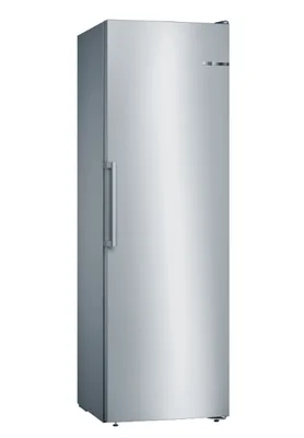 Bosch GSN36VIEP SER 4, FS upright freezer, NoFrost, E, 186/60/65cm, 242 l, 39 dB(C), IceTwister, VarioZone, BigBox, 4 drawers, handle, Stainless steel with fingerprint protection