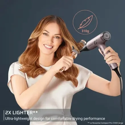 Сешоар Rowenta HY8530E0 Nano Fold 1700 W, розово злато