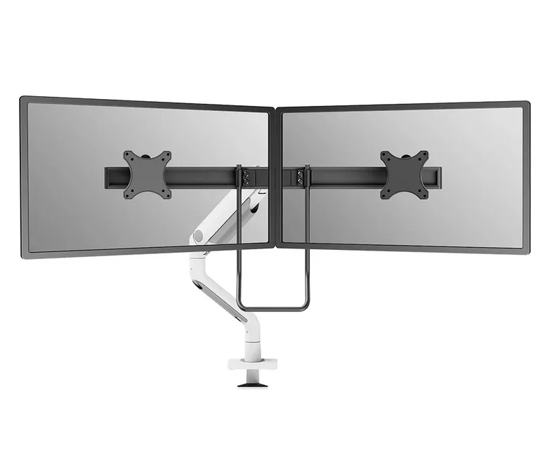 Neomounts Next One Desk Mount, double display crossbar (topfix clamp/grommet)