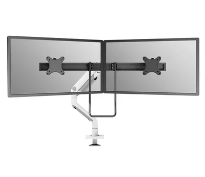 Neomounts Next One Desk Mount, double display crossbar (topfix clamp/grommet)