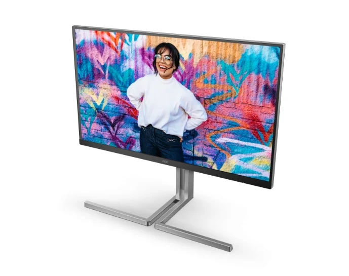 AOC U32U3CV, 31.5" Nano IPS WLED, 3840x2160@60Hz, 4ms GtG, 400cd m/2, 1000:1, 50M:1 DCR, Adaptive Sync, FlickerFree, Anti Blue Light, 3Wx2, Tilt, Height Adjust, Pivot, Swivel, 2xHDMI, DP, USB hub