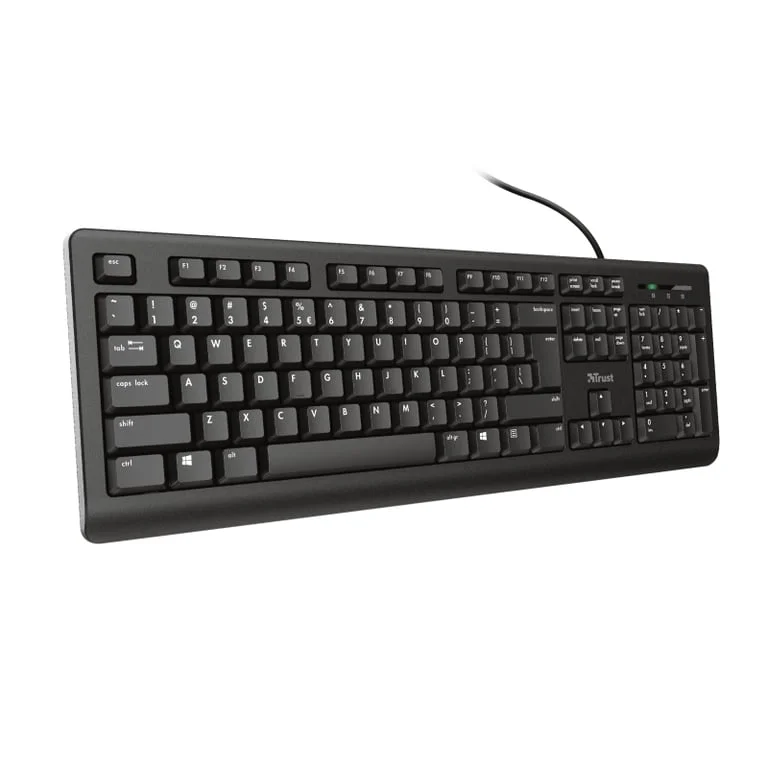 Клавиатура TRUST Primo, жична, USB, кирилизация БДС, черна