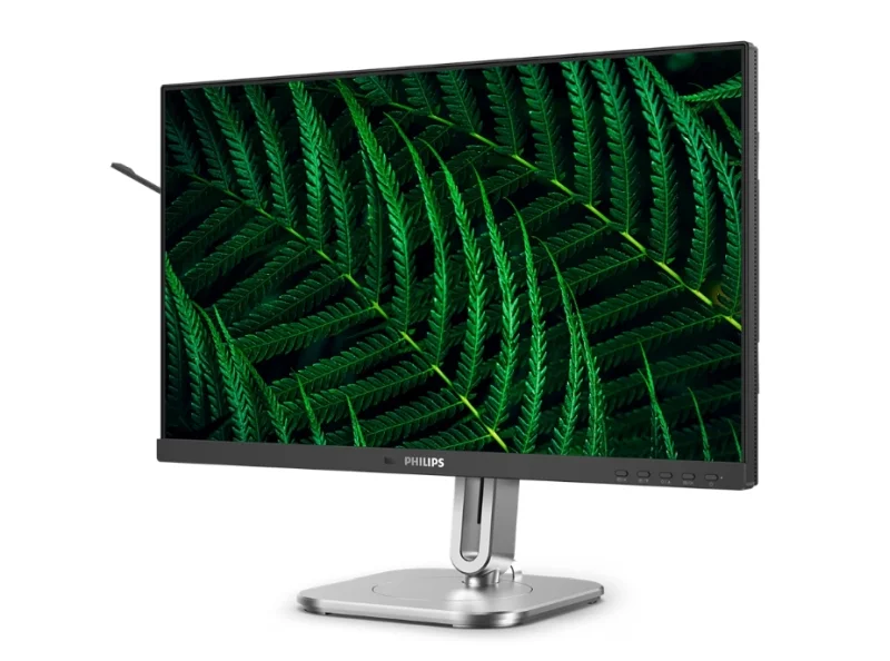 Монитор Philips 24B2G5200 23.8" IPS, Full HD, 100Hz, Adaptive-Sync, регулиране на височина, USB хъб, черен
