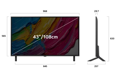Телевизор LG 43QNED80A3A 43" 4K UHD QNED webOS 25 ThinQ