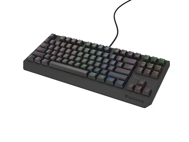 Гейминг клавиатура Genesis Thor 230 TKL Lite US Rainbow Outemu Red Hot Swap Черна