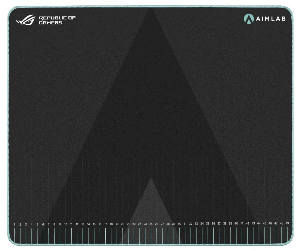 Asus ROG Hone Ace Aim Lab Edition Gaming Mouse Pad, 508 X 420 x 3 mm, Large Size, Soft, Hybrid Cloth Material, Non-Slip Rubber Base, Esports & FPS Gaming,Black