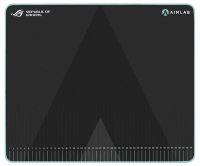 Asus ROG Hone Ace Aim Lab Edition Gaming Mouse Pad, 508 X 420 x 3 mm, Large Size, Soft, Hybrid Cloth Material, Non-Slip Rubber Base, Esports & FPS Gaming,Black