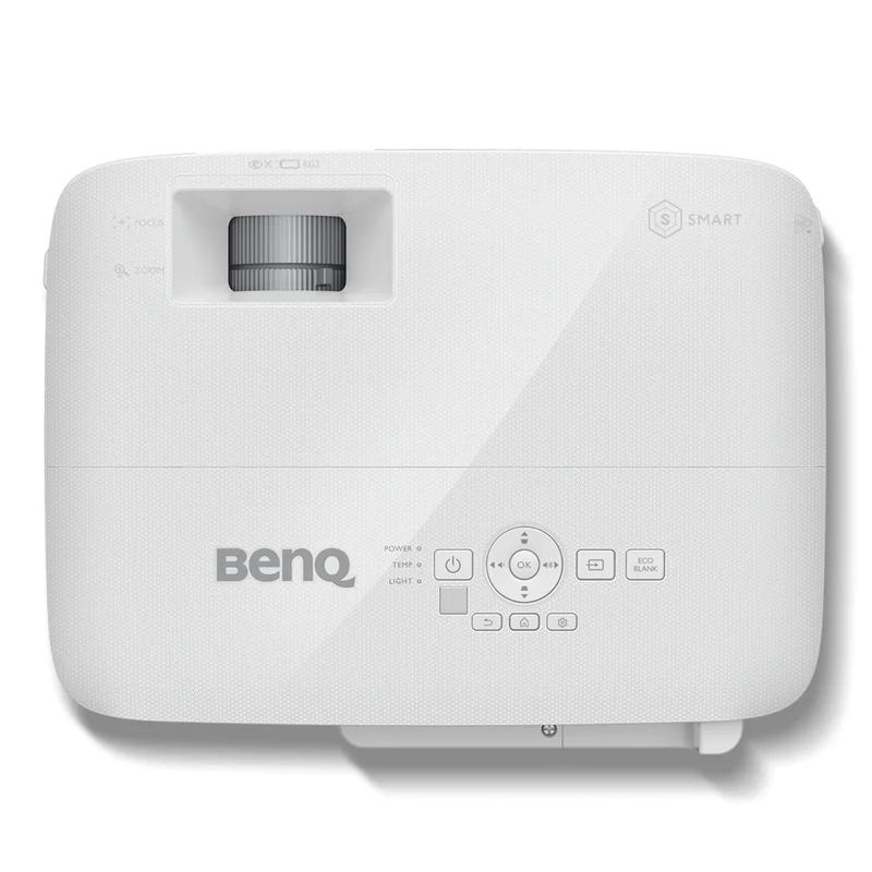 BenQ EH600 DLP 1080P, 16:9, 3500lm, Wireless Android-based Smart Projector 1.1X, Throw Ratio 1.47-1.62, HDMIx2 (1 for wireless dongle), Wireless projection (support Android, iOS, Windows,MAC,Chrome), Dual Band WiFi, BT 4.0, up to 15000 hrs, 2.5 Kg, White