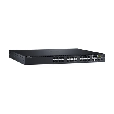 Dell Networking S3124F, L3, 24x 1GbE SFP, 2xCombo, 2x 10GbE SFP+ fixed ports, Stacking, IO to PSU air, 1x AC PSU, 3Y PS NBD, STOCK Smart Value, 210-AIMS