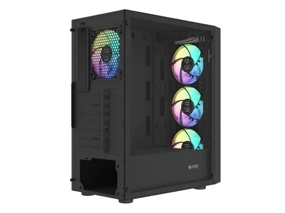 Fury PC Case Shobo SH8 ARGB Midi Tower, Window, Black
