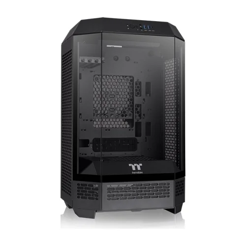 Кутия за компютър Thermaltake Tower 300 Black Micro Tower, прозрачен страничен капак