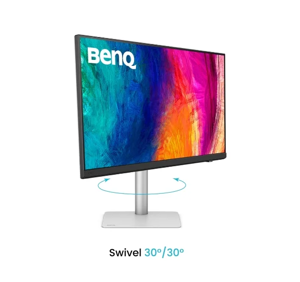 BenQ PD3226G 32" 4K 144Hz, IPS, 1ms, Designer Monitor, AQCOLOR, AMD FreeSync Premium, Pantone, Calman, Display ColorTalk, Daisy Chain, KVM, Thunderbolt 4, CAD/CAM Mode, DualView, 400nits, 1200:1, DP.HDMI, TB4 90W PD, Height Adj. 150mm, 7kg. WHITE-SILVER