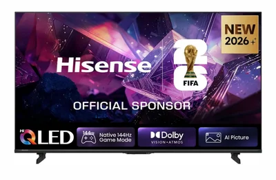 Hisense 65" E7S Pro, 4K Ultra HD 3840x2160, QLED, Quantum Dot, 144Hz, HDR 10+ adaptive, HLG, Dolby Vision, DTS Virtual X, Smart TV, WiFi 5GHz, WiFi Direct, BT, Anyview Cast, 4xHDMI, 2xUSB, LAN, CI+, DVB-T2/C/S2, Black