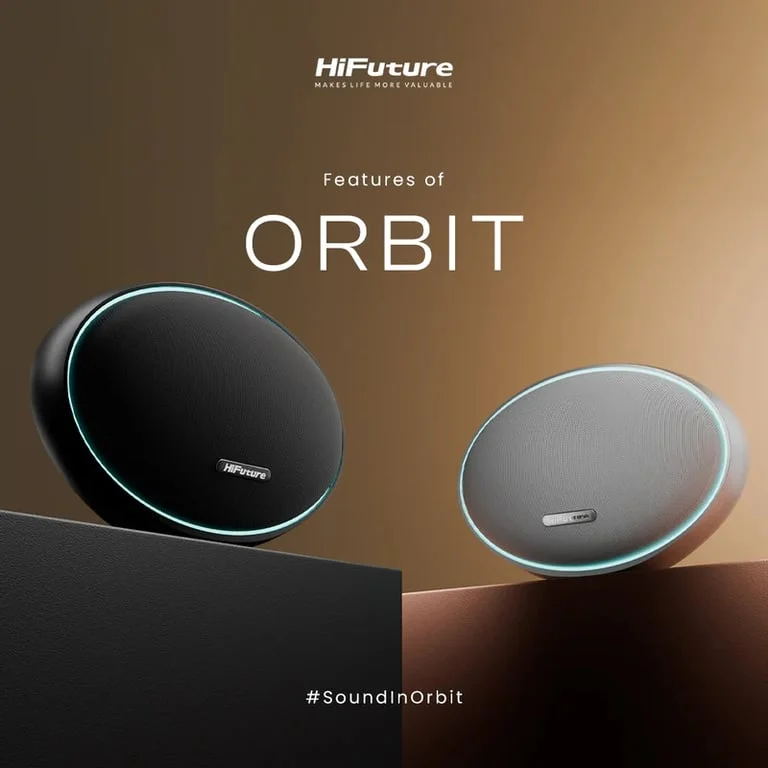 Тонколона HiFuture ORBIT Black 80W Bluetooth 5.4, IPX4, DSP, 8 часа работа, USB Type-C