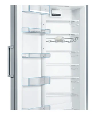 Bosch KSV36FIEP SER4, FS refrigerator, E, 186/60/65cm, 346l, 39dB, VitaFresh, EasyAccess shelves, SuperCooling, fan, display, handle, Stainless steel with fingerprint protection