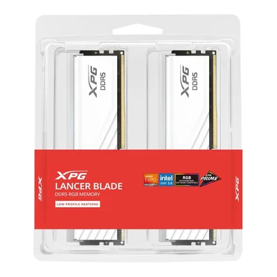 RAM памет ADATA LANCER BLADE RGB 32GB (2x16GB) DDR5 6000MHz CL30 Бяла