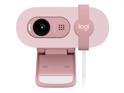 Уеб камера Logitech – Brio 100, Full HD, розова, USB