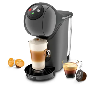 Кафемашина KRUPS Genio S KP243B10 капсулна, 15 bar, 0.8 l, антрацит