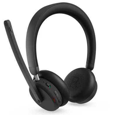 Слушалки Lenovo – Dual-Mode Wireless ANC Headset 6550, USB-A, Teams, Overhead, черни