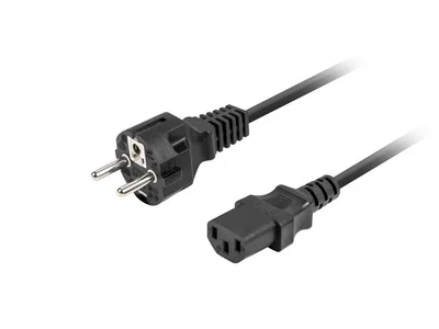 Захранващ кабел Lanberg CEE 7/7 към IEC 320 C13 1.8m, черен