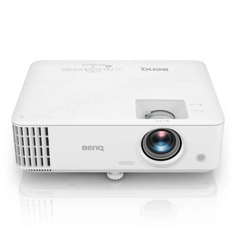 BenQ MU613 DLP, WUXGA; Brightness: 4000 AL; High contrast ratio 10,000:1; 1.1X zoom (1.5 - 1.65); 15,000 hrs lamp life (LampSave mode); 2.8 kg; Noise 29dB (eco); USB Type A x1 (1.5A); Speaker 2W x1; HDMI x2 (1 with MHL);  Audio-in, Audio out, White