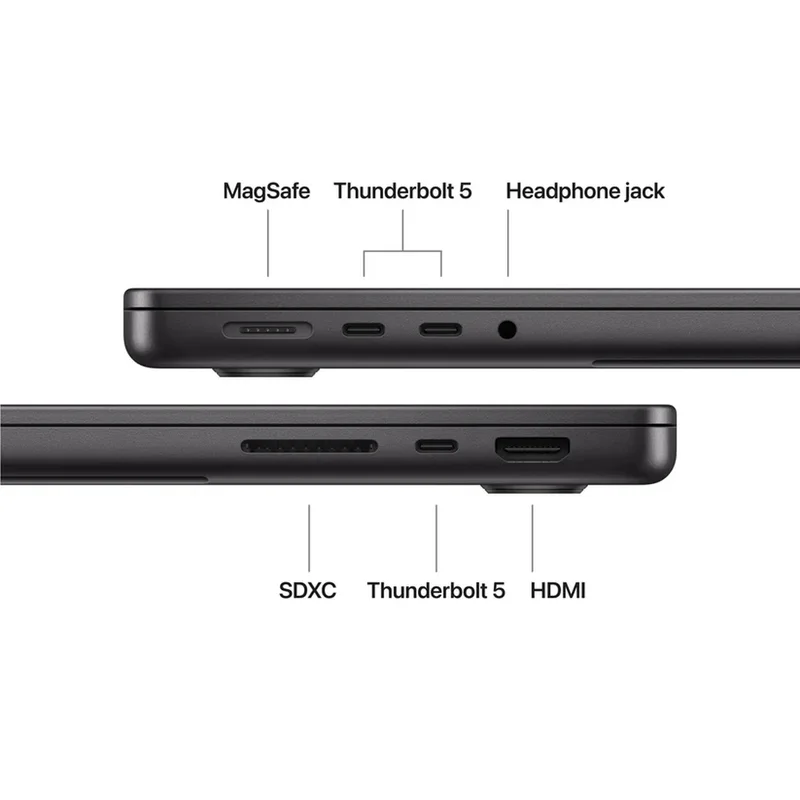 Apple 14-inch MacBook Pro: Apple M5 Max chip with 18-core CPU and 32-core GPU, 36GB, 2TB SSD - Space Black