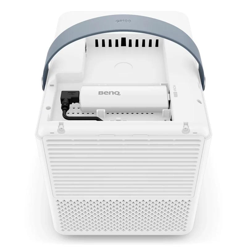 BenQ GP100 DLP, Portable, Home Entertainment Luxury, Android TV, 1000 AL, 1080p, LED, TR 1.2, Auto Focus, Auto 2D Keystone, Contrast Ratio (FOFO) 100,000:1, 20W treVolo Chamber speaker (2.1 ch), HDMI 2.0, ATV2 with Netflix preload, Game Mode, Auto Switch