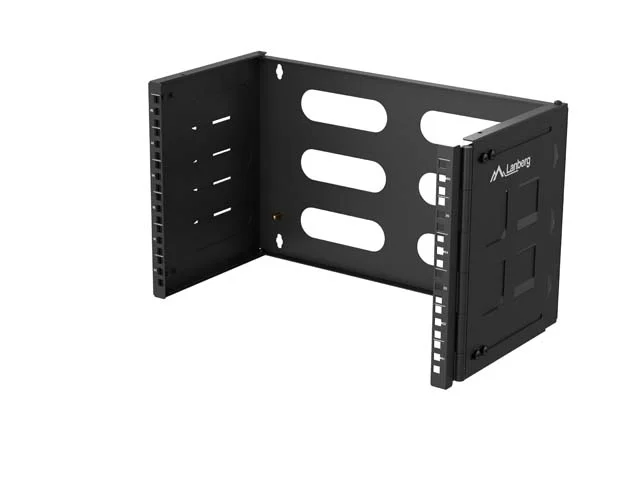 Lanberg Folding Bracket, wall-mount 19" 6U 497x400/240, Black