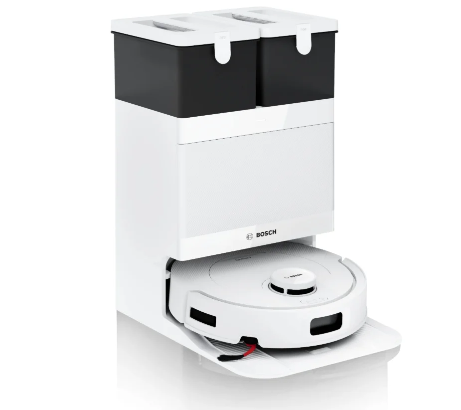 Робот прахосмукачка Bosch Spotless 2+ BCR2S1W, бял, i-DOS, Antibacterial M6 филтър