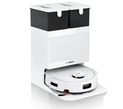 Робот прахосмукачка Bosch Spotless 2+ BCR2S1W, бял, i-DOS, Antibacterial M6 филтър