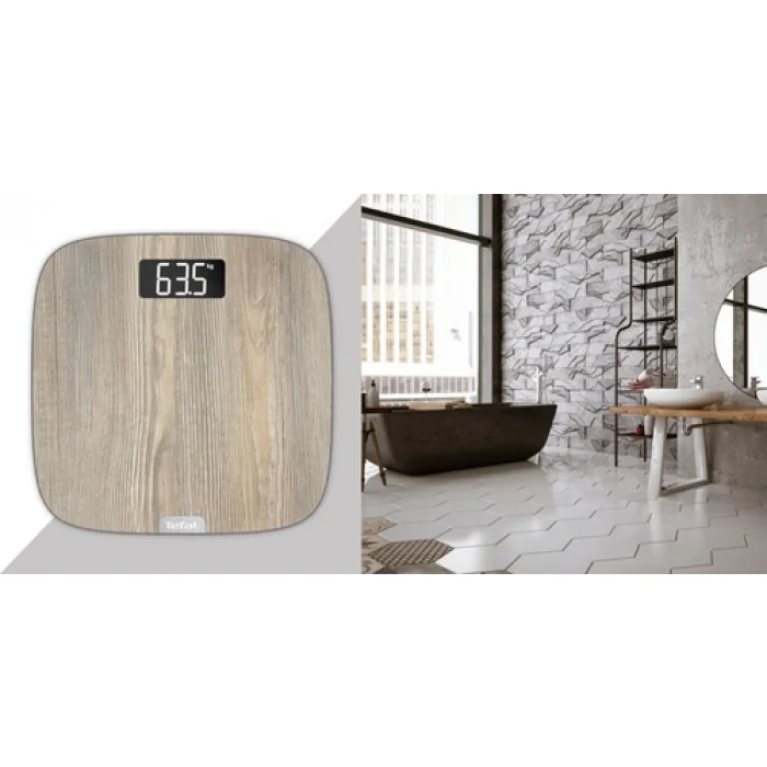Tefal PP1600V0, Bathroom scale Origin wood effect