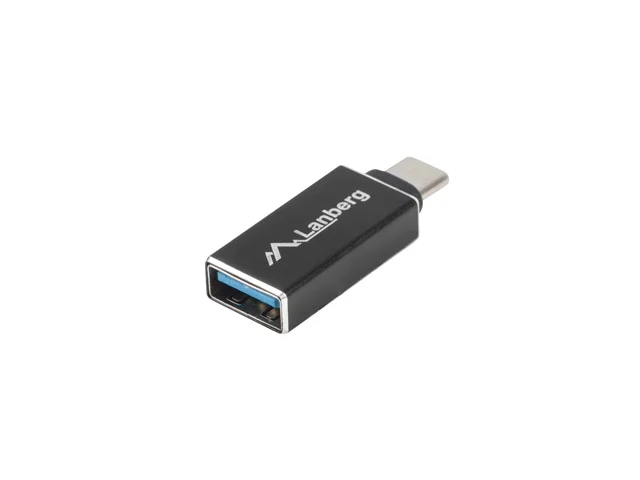 USB адаптер Lanberg USB-C 3.1 (мъжки) към USB-A (женски) Black