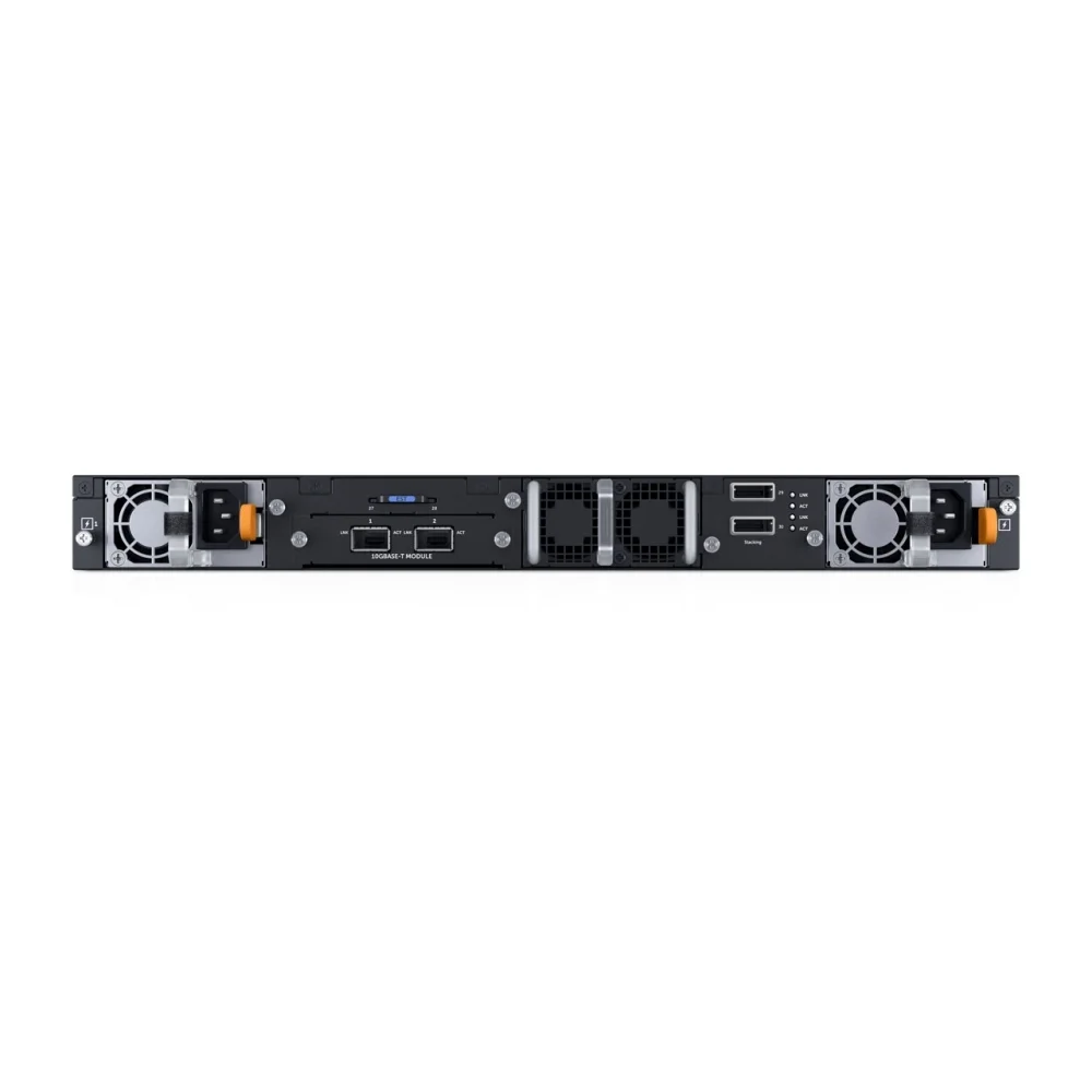 Dell Networking S3124, L3, 24x 1GbE, 2xCombo, 2x 10GbE SFP+ fixed ports, Stacking, IO to PSU airflow, 1x AC PSU, DNS3124T STOCK Smart Value, 210-AIMQ