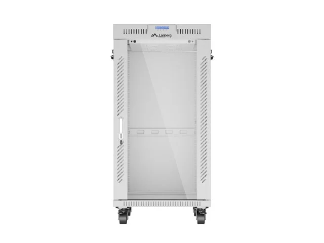Lanberg rack cabinet 19" free-standing 22U/600x800 (flat pack) with glass door lcd grey v2