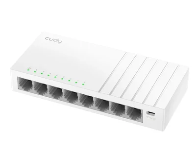 Cudy FS108D 8-Port 10/100 Mbps Desktop Switch, 8 10/100M RJ45 Ports, Desktop Plastic Case
