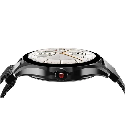HiFuture Aura2 Black, 1.32" AMOLED, Powered by Dual Core, Metallic Frame, Bluetooth Call, 3D User Interface, 1ATM Waterproof, 24/7 True Heart Rate & Blood Oxygen Sensor, 100+ Sports Mode, Up to 7 days daily use, Extra Silicone Strap inbox