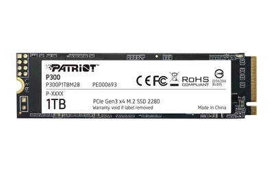 SSD диск Patriot P300 1TB M.2 (2280) PCIe Gen 3 x4 NVMe