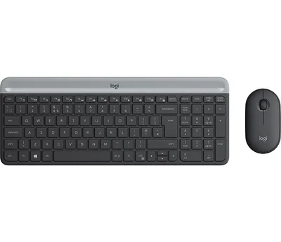 Logitech Slim Wireless Keyboard and Mouse Combo MK470 - GRAPHITE