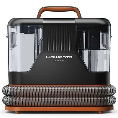 Прахосмукачка Rowenta IN5011F0 Instant Clean It ръчна, 400W, мокро почистване, без торбичка, черна