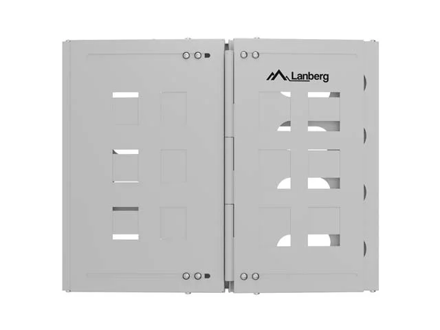 Сгъбаща се конзола за стена Lanberg 19" 8U 497x400/240 сива