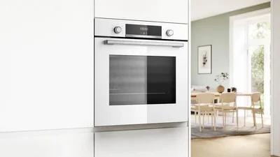 Bosch HBA534BW3 SER4, Oven A+, ecoClean back+Hydro, 7 HM, 1 lvl rail, White