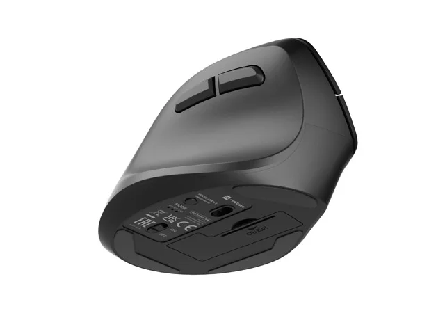Мишка вертикална NATEC Crake 2, Bluetooth 5.2 + 2.4GHz, 2400 DPI, лява ръка, черна