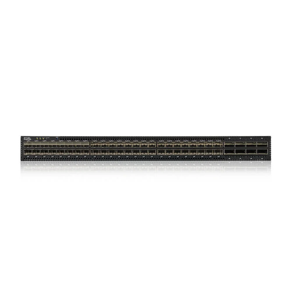 ZyXEL CX4800-56F, EU, 48-port 10/25G L3 Aggregation Fiber Switch with 8 100G Uplink (with 2 AC power supply)
