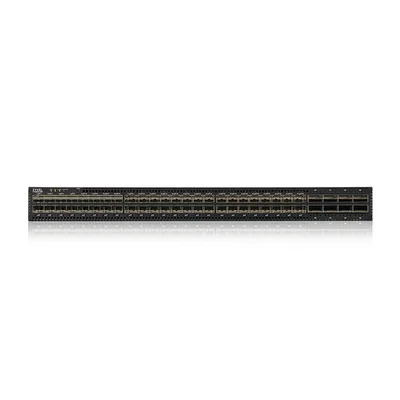 ZyXEL CX4800-56F, EU, 48-port 10/25G L3 Aggregation Fiber Switch with 8 100G Uplink (with 2 AC power supply)